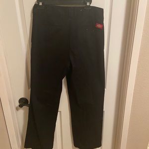 Dickies Black Crop Roll Hem Jeans